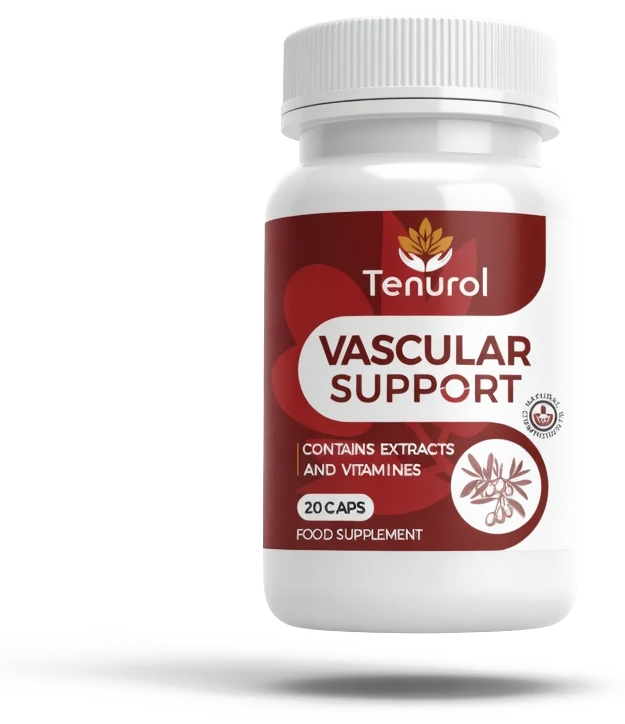Tenurol — embalaža prehranskega dopolnila, 20 kapsul, vascular support